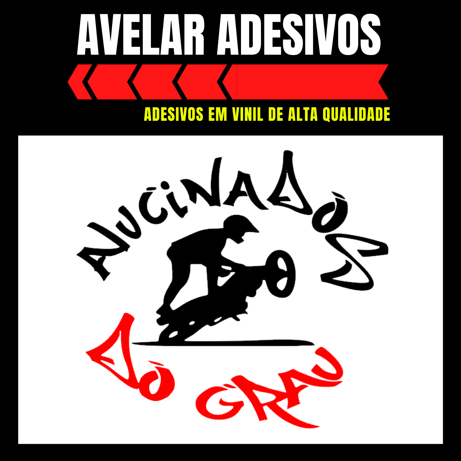 Adesivo Moto Grau, Excelente Qualidade