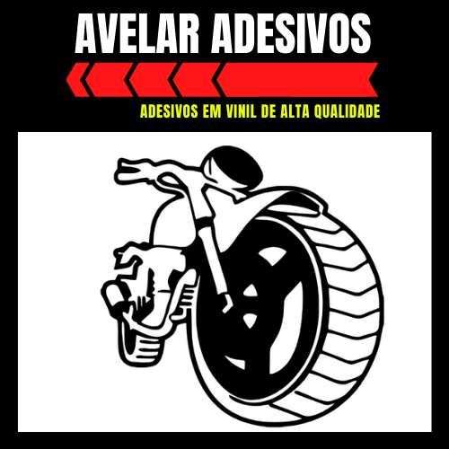 Adesivo Moto no Grau Menina (9×8,2cm) – Avelar Adesivos