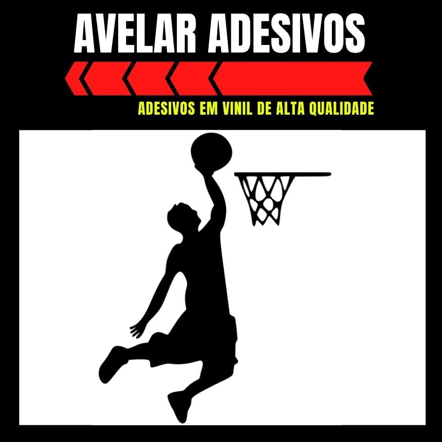 Adesivo do jogador de basquete