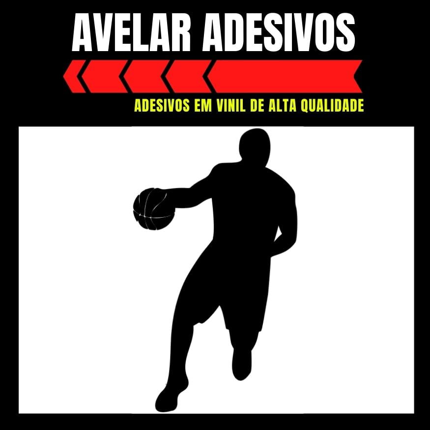 Adesivo do jogador de basquete